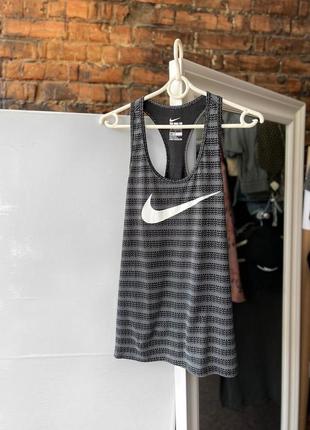 Nike women’s dri-fit athletic cut sleeveless big print tank top жіноча майка4 фото