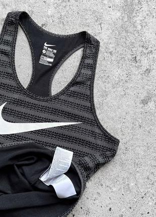 Nike women’s dri-fit athletic cut sleeveless big print tank top жіноча майка8 фото
