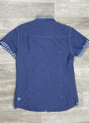 Тom tailor denim рубашка m 48 размер мужская джинсовая с коротким рукавом оригинал5 фото