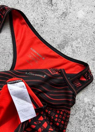Björn borg hydro-pro women’s sleeveless full printed sport tank top жіноча, спортивна майка9 фото