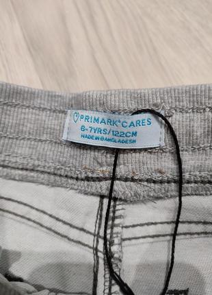 Шорты primark, коммуфляжный принт, р. 116/1225 фото