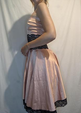 Сказочное вечернее платье принцессы с кружевом стиль ретро винтаж4 фото