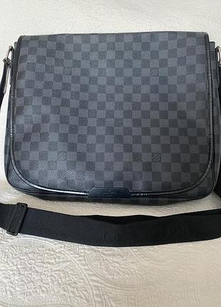 Сумка louis vuitton damier graphite district gm messenger