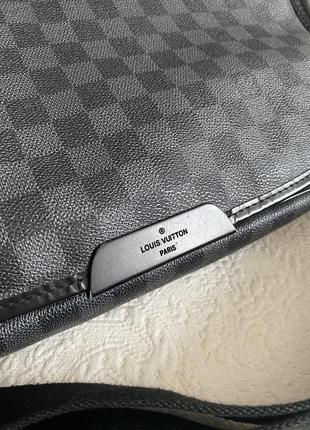 Сумка louis vuitton damier graphite district gm messenger6 фото