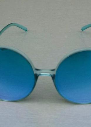 Jimmy choo очки женские солнцезащитные круглые голубые зеркальные2 фото