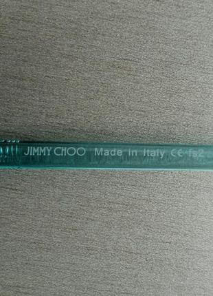 Jimmy choo очки женские солнцезащитные круглые голубые зеркальные5 фото