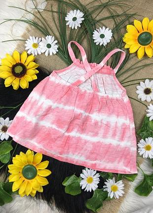 Яркая розовая майка на 4-5 лет