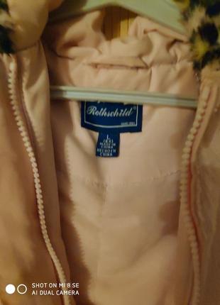 Зимова хутряна куртка бренд rothschild (ротшильд) оригінал4 фото