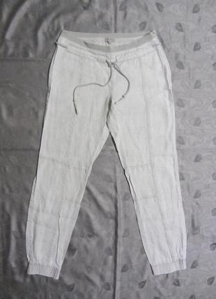 Льняные брюки джоггеры nile летние женские брюки 100% лен1 фото