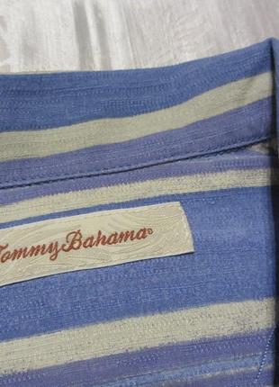 Tommy bahama шелковая мужская рубашка тенниска 100% шелк5 фото