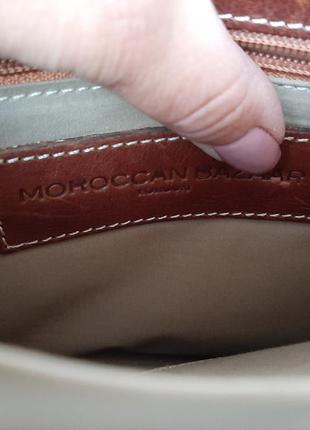 Стильная кожаная сумка с бахромой moroccan bazaar( london).10 фото