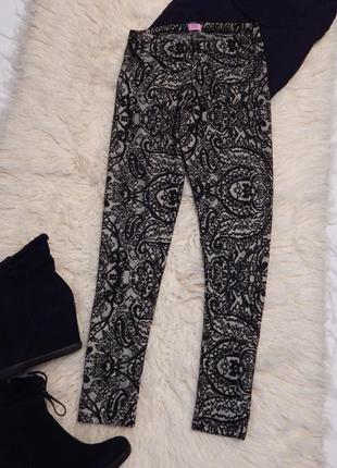 Нарядные штаны-леггинсы f&f (36-38 размер)