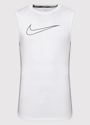 Майка мужская nike pro dri-fit men's tight fit sleeveless top (арт. dd1988-100)5 фото