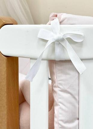 Комплект постільної білизни для новонародженої happy night слоники рожевий6 фото