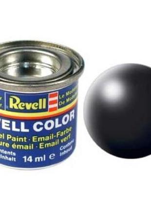 Аксесуари для збірних моделей revell фарба емалева no 302. чорна шовково-матова, 14 мл (rvl-32302)