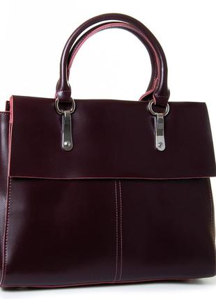 Сумка женская кожаная podium p2 366 deep-wine-red