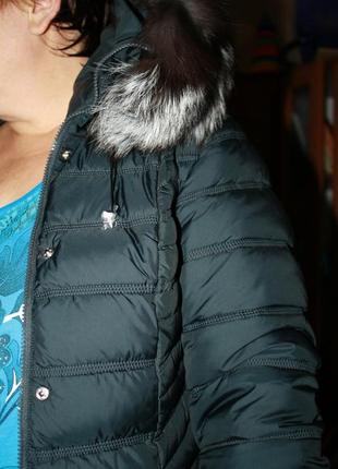 Куртка теплая lusskiri с натуральным мехом3 фото