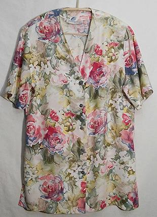 Julierre, блуза рубашка вискоза винтаж, made swiss