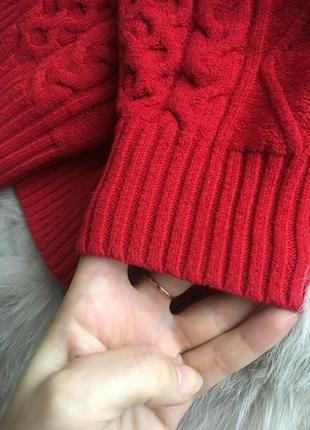 Bershka красный свитер5 фото