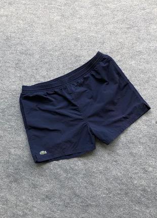 Вінтажні шорти lacoste vintage nylon swim shorts navy