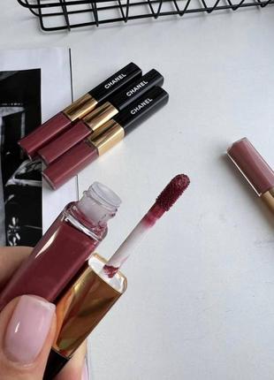 Chanel le rouge duo ultra tenue дует рідка матова помада + блиск2 фото