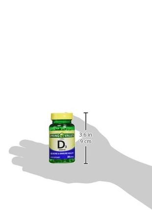Витамин d3 от spring valley 2000 iu - 200 шт. сша.2 фото