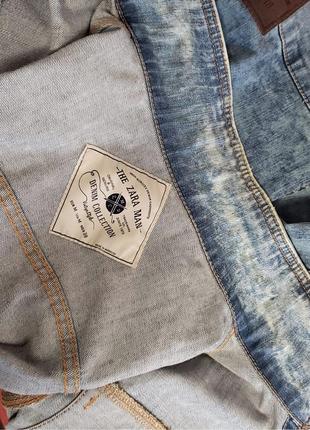Куртка zara джинсовка р.m original лимитная курточка эксклюзив стиль винтаж morocco10 фото