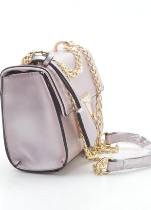 Стильна жіноча сумка клатч колір пудра3 фото