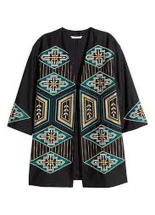 Вишитий піджак кардиган h@m