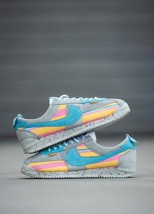 Мужские кроссовки nike cortez x union l.a blue grey 40-41-42-43-44-45