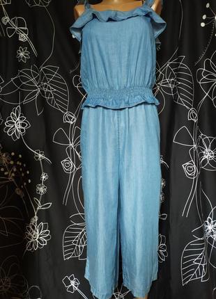 Джинсовый комбинезон лёгкий деним