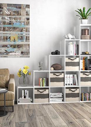 Стеллаж лесенка как разделитель комнаты ш1776xв1776xг300 белый (st0017-w)