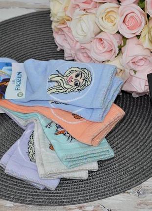 5-6/7-8/9-10 новые фирменные детские высокие теплые носки 5 пар frozen ельза ледяное сердце lc waikiki5 фото