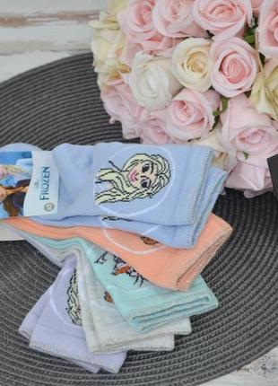 5-6/7-8/9-10 новые фирменные детские высокие теплые носки 5 пар frozen ельза ледяное сердце lc waikiki4 фото