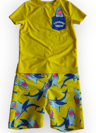Oshkosh комплект для плавания шорты + рашгард на 10 р.1 фото