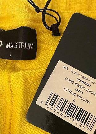 Ma strum core sweat short-citrus yellow шорты оригинал9 фото