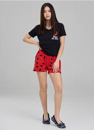 Комплект женский шорты и футболка 12615