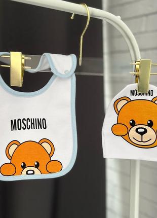 Человечек - боди, песочник, комбинезон на 6 месяцев moschino4 фото