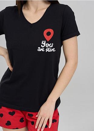 Комплект женский шорты и футболка 126154 фото