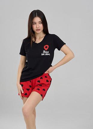 Комплект женский шорты и футболка 126155 фото