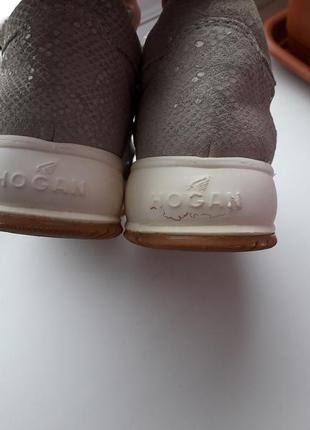 Туфли/кроссовки для девочки hogan из натуральной кожи3 фото