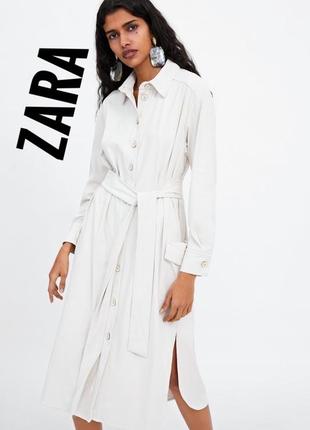 Платье под замш zara