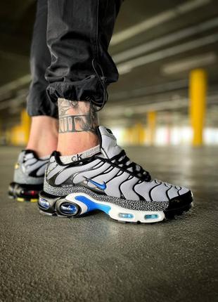 Кросівки чоловічі / жіночі сірі nike air max plus schwarz grey blue