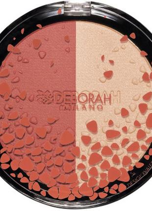 Румяна deborah duo blush & highlighter 02 - pesca (8009518289572)