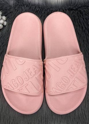 Шльопанці сланці рожевого кольору dago style