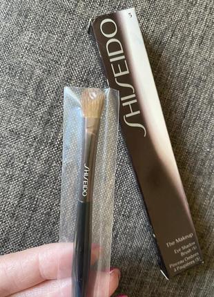 Пензель для тіней shiseido eye shadow brush s, оригінал2 фото
