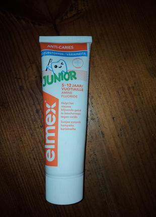 Зубная паста против кариеса elmex junior  для детей 5 — 12 лет, 75 мл.9 фото