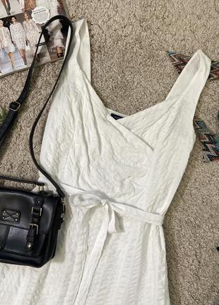 Ніжна літня біла сукня №3872 фото