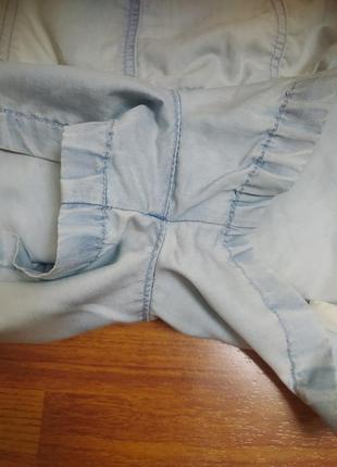 Комбінезон джинсовий ромпер котоновий легкий літній шорти+майка блакитний костюм6 фото