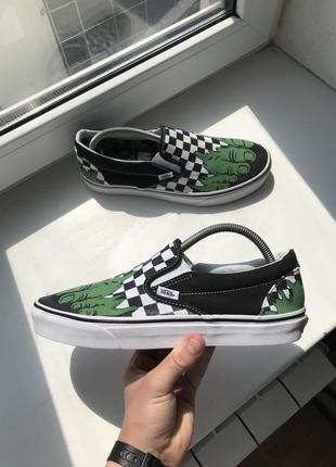 Кеди vans x marvel hulk